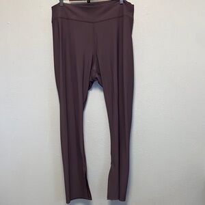 Old Navy Powersoft Plus Size Plum High-rise Slit Ankle Athletic Leggings 3594